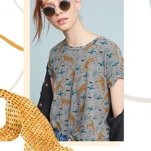 Anthropologie Cheeta Tee, XS